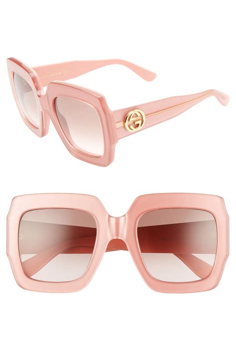 54mm square sunglasses gucci asian celebrity|gucci square sunglasses unisex.